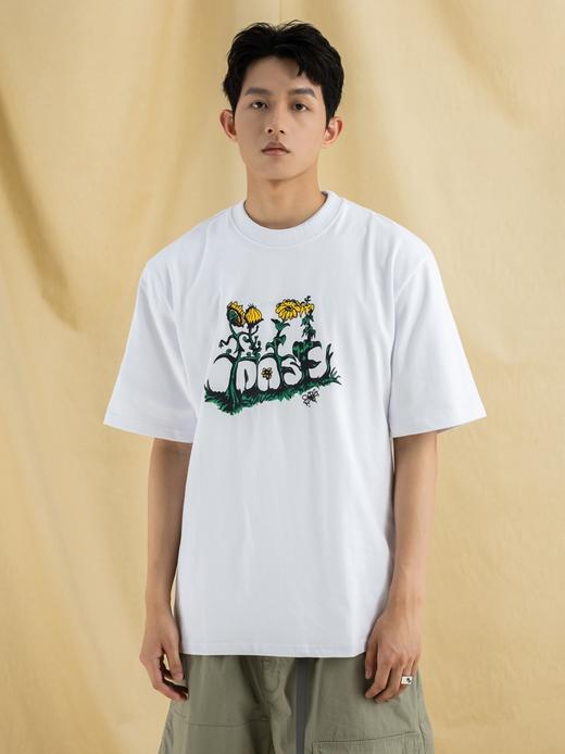 OURDAILYDOSE 21SS 原创潮牌趣味植物花卉图案 圆领宽松T恤短袖 商品图0