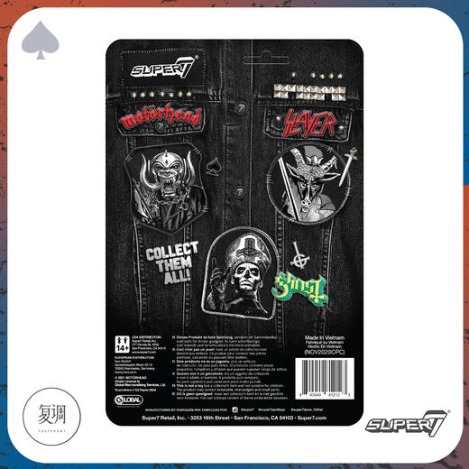 现货 Super7 Motorhead Lemmy Modern Cowboy 摩托头乐队 复古挂卡 潮流玩具 摆件 商品图3