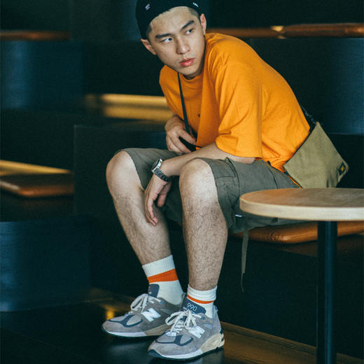 OURDAILYDOSE 20SS 原创宽松水洗做旧拼接工装短裤 五分休闲裤 商品图1