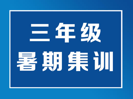 三年级暑期集训 商品图0