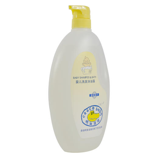 鳄鱼宝宝婴儿洗发沐浴露1100ml洗沐二合一 温和柔顺新生幼儿沐浴露 商品图1