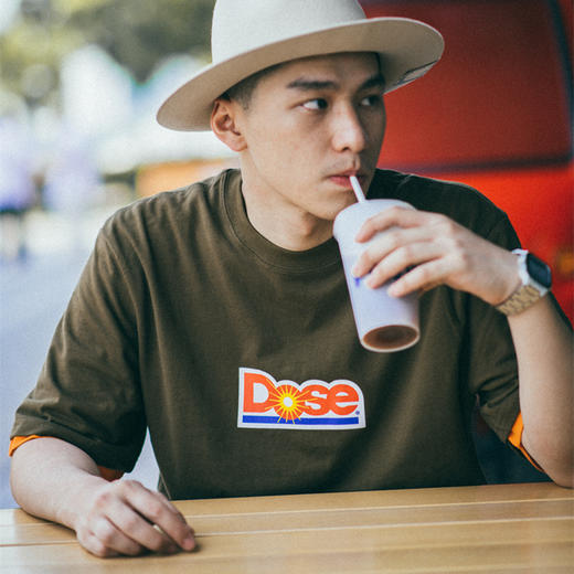 OURDAILYDOSE 原创日系潮牌 恶搞LOGO宽松水洗圆领短袖休闲T恤男 商品图1