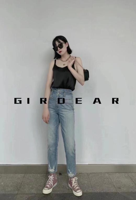 3楼 哥弟高腰收腹牛仔裤 商品图0