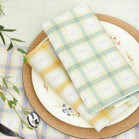 森系格纹餐巾欧美式餐桌垫