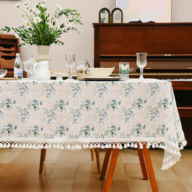春日绿芽桌布田园美式茶几餐桌桌布