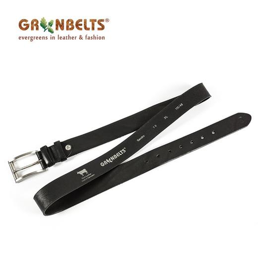 德国GREENBELTS经典休闲商务牛皮腰带黑色sandro35L1010 商品图3