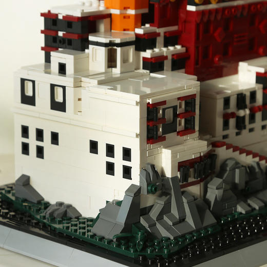 万格积木中国西藏布达拉宫6217中国著名建筑立体模型小颗粒高难度拼插积木玩具 商品图3