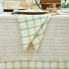 森系格纹饰边桌布田园日式长方形防水桌布 商品缩略图1