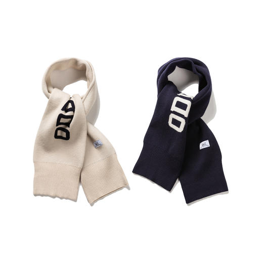 OURDAILYDOSE 18AW SCARF 原创LOGO提花防寒保暖针织毛线围巾 商品图3