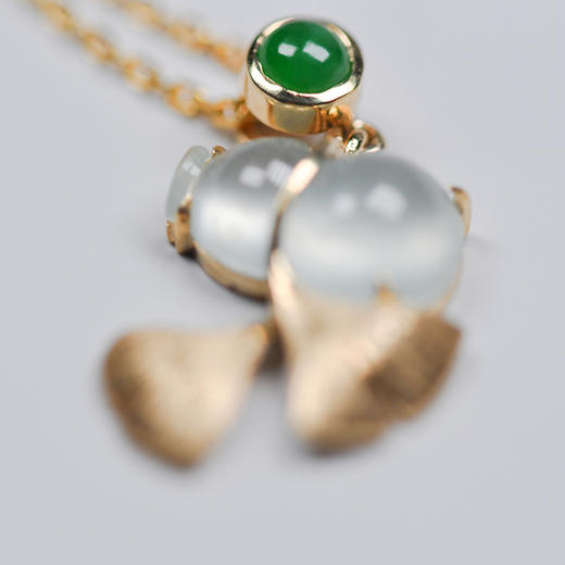 【杏福一生】翡翠葫芦吊坠【定制】 商品图2