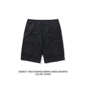 OURDAILYDOSE 18SS 夏季基础宽松大口袋水洗牛仔工装短裤 休闲裤