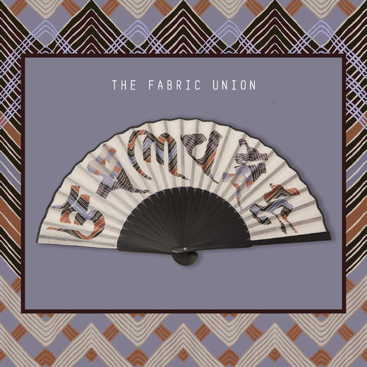 THE FABRIC UNION「海上梦旅」系列 印花丝绸折扇 商品图3