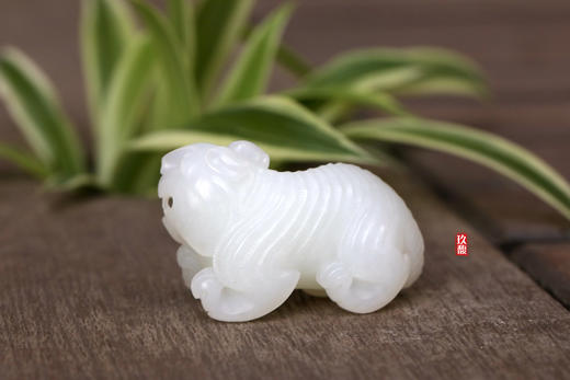和田玉（羊脂白玉）俄料挂件--虎 20g 商品图1