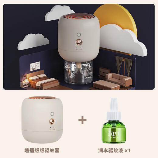 向物智能光感驱蚊器-智-插头版1器1液家用插充电防蚊婴儿孕妇电热蚊香液 商品图2