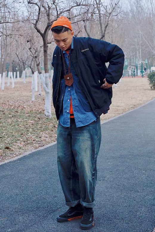 OURDAILYDOSE 原创重磅洗水做旧破洞牛仔裤多口袋宽松九分牛仔裤 商品图2