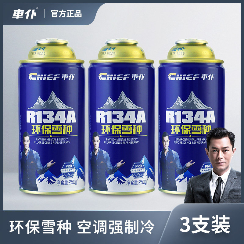 车仆汽车空调制冷剂 R134a环保雪种 车用冷媒 无氟利昂r22正品冷冻油