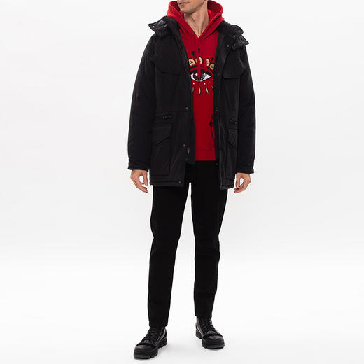 KENZO 高田贤三 男士 连帽夹克 黑色 FA65 OU118 1NK 99 商品图3