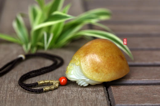和田玉（白玉）籽料挂件-- 龙龟 69g 商品图3