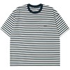 OURDAILYDOSE 21SS 原创潮牌宽松cityboy蓝色条纹刺绣口袋短袖T恤 商品缩略图4