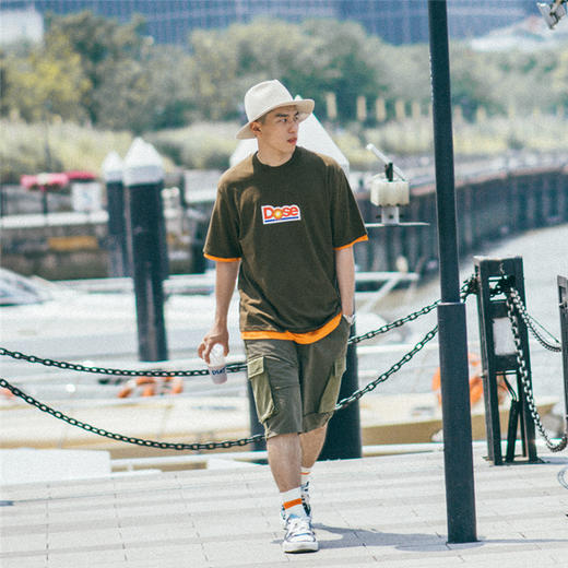 OURDAILYDOSE 20SS 原创宽松水洗做旧拼接工装短裤 五分休闲裤 商品图3