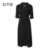 EITIE爱特爱夏季新款V领系带高腰显瘦气质连衣裙长款薄6607365 商品缩略图0