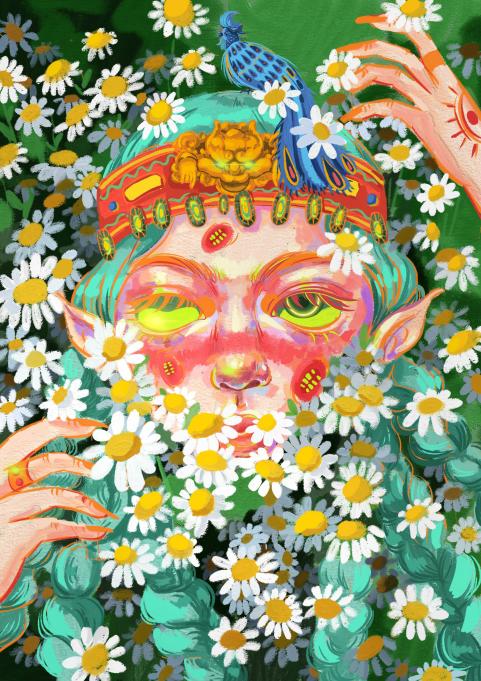 陈大欣｜『小雏菊』含框 商品图0