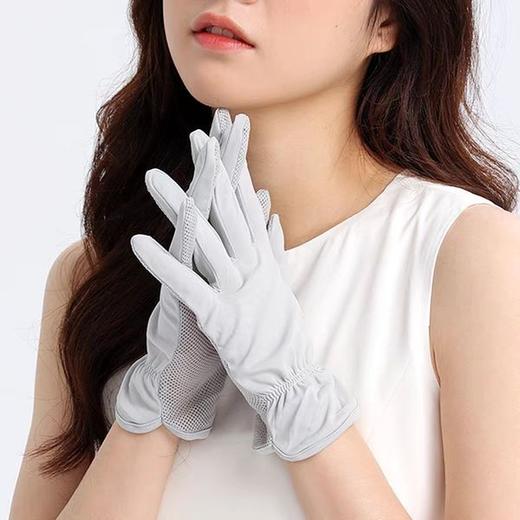 开车防晒手套 I 防紫外线薄款触屏防滑透气冰丝手套 商品图8