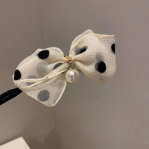 「买一送一」 网红懒人欧根纱花苞头卷发神器棒 I 丸子头波点蝴蝶结盘发器 商品图6