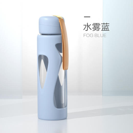 玻璃杯 ins风便携可爱泡茶水杯 简约女清新森系玻璃杯子 礼品批发 商品图2