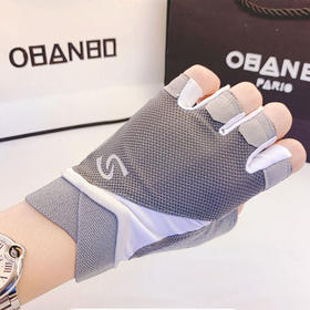 健身运动骑行防滑手套  薄款瑜伽透气半截手套