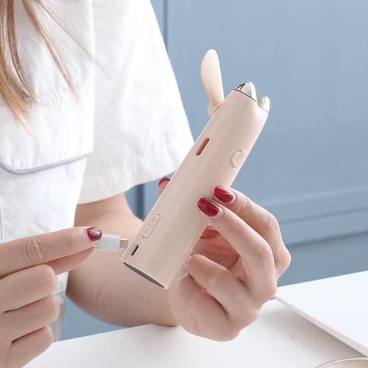 梵施蒂尼USB充电补水仪风扇（粉/白/绿/蓝） 商品图5