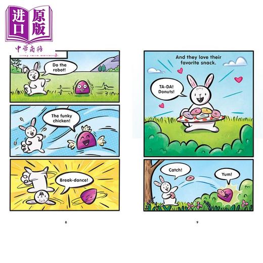 【中商原版】Hoppy Go Lucky: A Graphic Novel (Bunbun & Bonbon #2) 学乐兔笨笨和糖帮帮2 英文原版 图像小说儿童读物6-12岁 商品图2