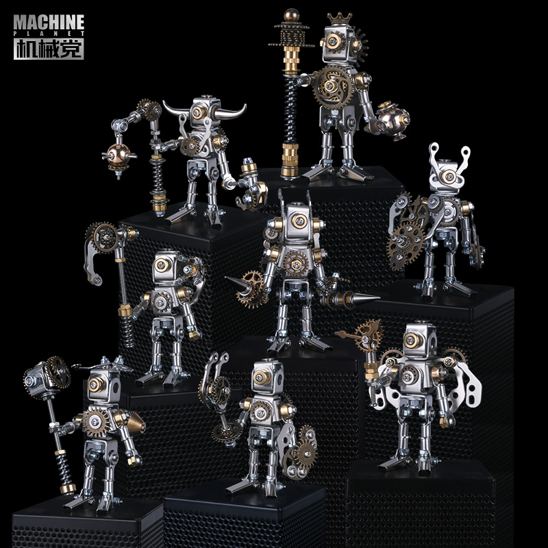 机械党机械圣徒拼装盲盒玩具礼物潮流桌面摆件手办