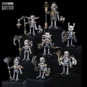 机械党机械圣徒拼装盲盒玩具礼物潮流桌面摆件手办