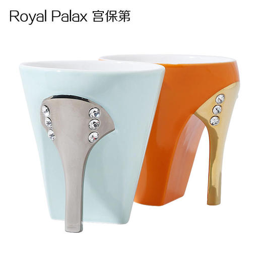 【亏本清仓】ROYALPalax  高跟鞋镀金骨瓷水杯咖啡杯（不支持无理由退换）[福利品] 商品图3
