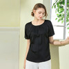丁摩 真丝上衣T恤重磅桑蚕丝短袖小衫洋气Q121136 商品缩略图8