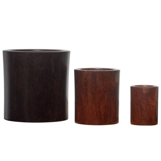 紫檀束腰套筒笔筒（一套三件） 商品图5