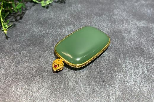 【御珠宫坊】金镶碧玉无事牌 商品图2