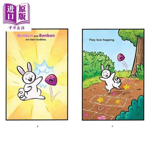 【中商原版】Hoppy Go Lucky: A Graphic Novel (Bunbun & Bonbon #2) 学乐兔笨笨和糖帮帮2 英文原版 图像小说儿童读物6-12岁 商品图1