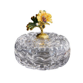 罗比罗丹金香恒远果糖果罐创意客厅茶几装饰摆件珐琅彩工艺礼品