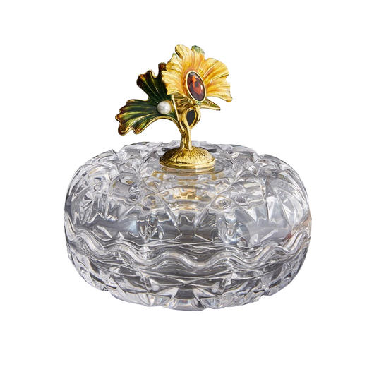 罗比罗丹金香恒远果糖果罐创意客厅茶几装饰摆件珐琅彩工艺礼品 商品图0