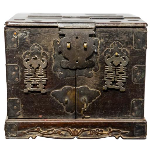 清代  红木折叠式镜箱 商品图5