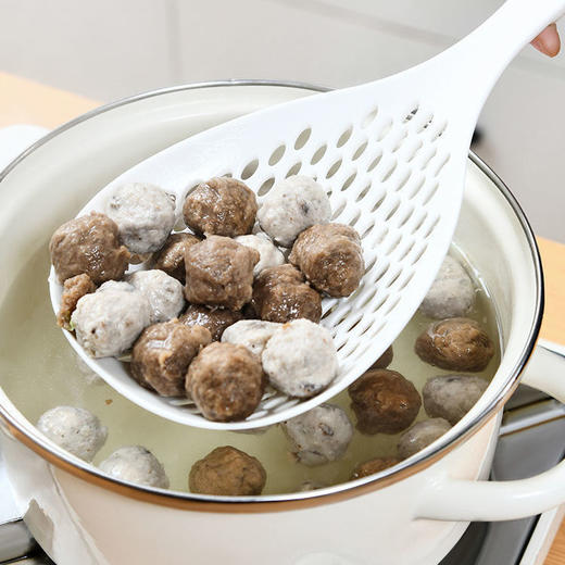 【主播推荐 2只装】日式耐高温大漏勺  便捷收纳柔软安全 捞凉虾捞面煮面漏网捞勺 商品图4