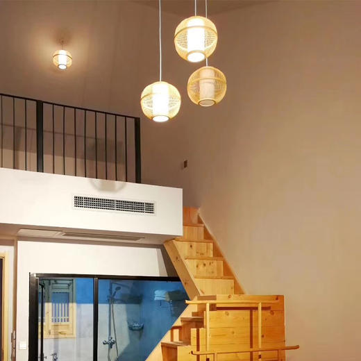 如露|十竹家 竹编吊灯 商品图2