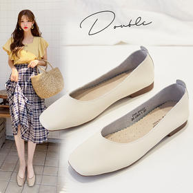 浅口单鞋女2022新款豆豆鞋时尚平底女鞋百搭ins潮懒人鞋女