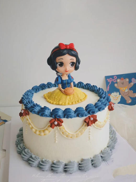 白雪公主小清新手绘主题蛋糕。 商品图1