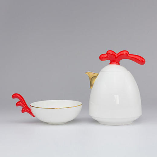 【已下架】积分兑换 | RoyalPalax 金鸡报喜茶具杯咖啡杯套装（不支持无理由退换）[福利品] 商品图2