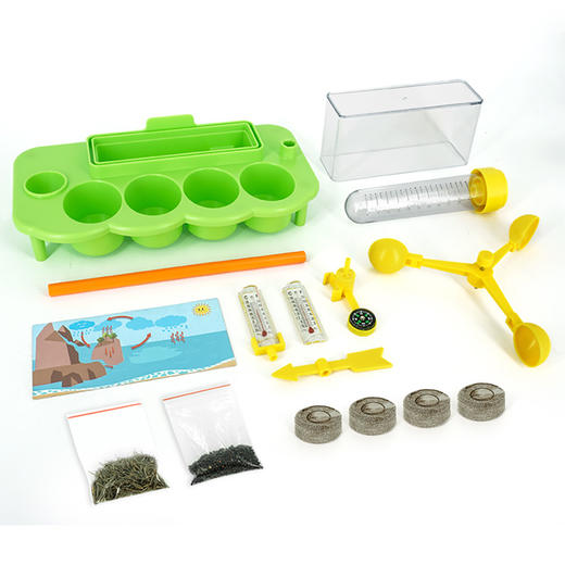 暖爸 儿童生态气象站植物培育温度雨量风力观测男孩女孩幼儿园学生小盆栽种植观察玩具 商品图4