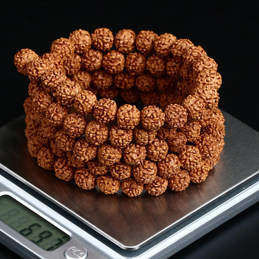 六鑫珠宝 印尼小金刚菩提蛤蟆背五瓣108颗10mm文玩手串 商品图2