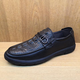 2019秋季新款豪行真皮男鞋19356266舒适休闲皮鞋平底单鞋专柜正品